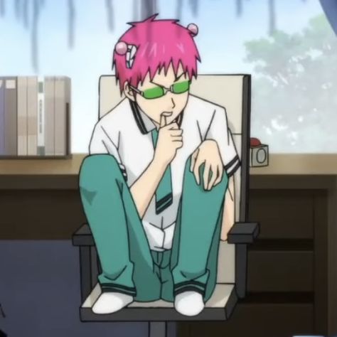 “The Disastrous Life of Saiki K”, Saiki, Saiki K, Saiki Kusuo, Saiki K icons, anime, Saiki K anime Disastrous Life Of Saiki K, Saiki K, Saiki Kusuo, Pink Hair, Hair, Anime, Pink