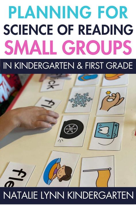 Are you looking to streamline your small group lesson plans? Let me walk you through planning and writing Science of Reading small group lesson plans for your kindergarten or first grade classroom. Learn who reading small groups are for, what you need to do before planning science of reading small groups, how to write science of reading small group lesson plans, and the parts of a science of reading small group. Learn how to write the best science of reading small group lesson plans here. Science Of Reading Lesson Plan, Science Of Reading First Grade Small Group, Small Group Lesson Plan Template Free, Science Of Reading Centers First Grade, Science Of Reading Small Groups, Reading Groups Kindergarten, Guided Reading Activities Kindergarten, Kindergarten Reading Groups, Kindergarten Reading Lessons