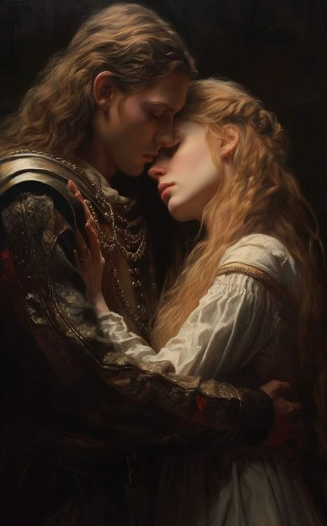 Aesthetic Knight, Fantasy Couple Romantic, Quotes About Relationship, Edmund Blair Leighton, Knight Crusader, Castle Quotes, Romantic Portrait, Courtly Love, Art Medieval