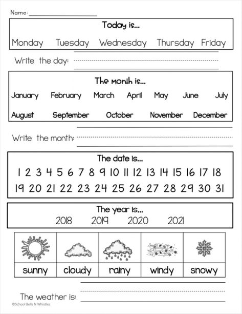 Morning Starters Worksheets, Daily Worksheets Morning Work, Morning Worksheets First Grade, 1st Day Of Homeschool Activities, Morning Meeting Calendar, Morning Menu First Grade, Morning Menu 1st Grade, Morning Binders First Grade, Grade 1 Morning Work