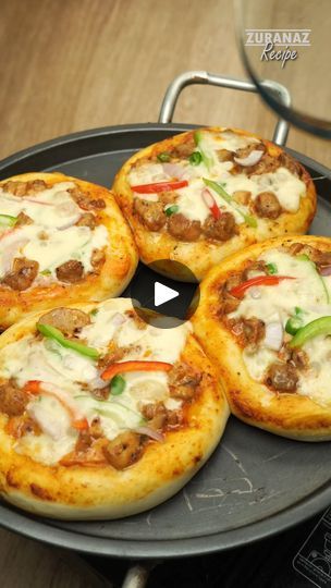 92K views · 1.5K reactions | Bun Pizza on a cooking pan without oven | Bun Pizza on a cooking pan without oven | By Zuranaz Recipe | Facebook Pizza Calzone, Cooking Pan, Oven, Pizza, Bread, Pizzas