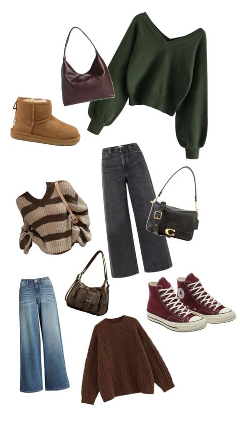 #UGGS #converse #coach Fall Outfits Converse, Converse Outfit Fall, Outfit Converse, Outfit With Uggs, Converse Outfit, Outfits With Converse, Outfit Fall, Outfit Inspo Fall, Autumn Fall