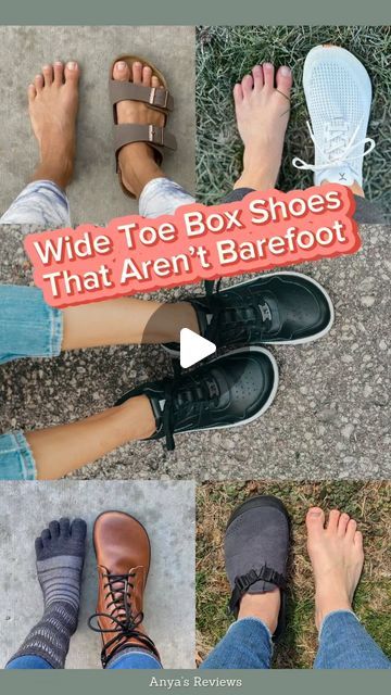 Anya 👑Barefoot Shoe Queen👑 on Instagram: "Shoes are polarizing, and everyone wants to tell you what to wear! I am here to tell you that there are many ways to start improving your foot health and you don’t have to be a barefoot purist to start getting the benefits of wide toe box shoes.  I have just published a guide to the best anatomically shaped shoes that are not barefoot shoes, for people who can’t or don’t want to wear barefoot shoes right now. It’s at the link in my bio and at AnyasReviews.com!   This one is for you and for anyone in your life who is reluctant to try barefoot shoes for whatever reason.  Feet change, and life will carry you through many stages of ability. It’s ok to modify your approach to shoes depending on your current situation. But let’s not forget that it’s th Wide Toe Box Shoes, Wide Feet Shoes, Best Barefoot Shoes, Womens Wide Shoes, Instagram Shoes, Ellie Shoes, Minimalist Shoes, Box Shoes, Foot Health