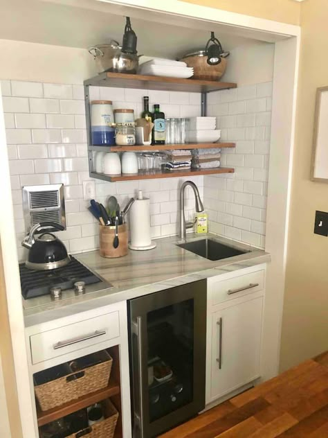 Pet-Friendly* Cottage Near Beach for 30+ day stays - Guesthouses for Rent in Pacific Grove, California, United States - Airbnb Apartemen Studio, Pacific Grove California, Basement Kitchenette, Small Kitchenette, Tiny Kitchen Design, Small Apartment Kitchen, Basement Kitchen, Basement Apartment, Tiny House Kitchen