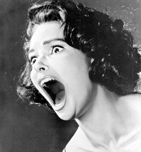 Screaming Drawing, Susan Strasberg, Screaming Girl, Scared Face, Facial Expressions Drawing, People Screaming, Piskel Art, Expressions Photography, Reference Photos For Artists