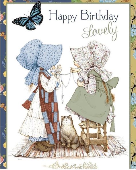 Sara Key, Hollie Hobbie, Holly Hobbie Christmas, Holly Hobbie Doll, Sarah Key, Sara Kay, Happy Birthday Blue, Fairy Cards, Holly Hobby