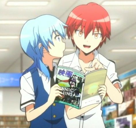 Nagisa And Karma Fanart, Couple Profil, Nagisa And Karma, Koro Sensei, Nagisa Shiota, Anime Classroom, Karma Akabane, Anime Life, Anime Ships