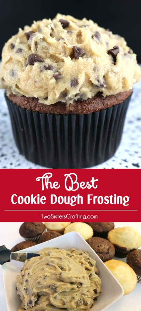 This is definitely The Best Cookie Dough Frosting we have ever tasted and it is so easy to make. Not to sweet, chocolately and delicious. And did we mention eggless? It is the perfect frosting for cupcakes, cakes or even brownies! It would also be great as an Chccolate Chip Cookie Dough dip! Pin for later and Follow us for more great Homemade Frosting Recipes. Frosting For Cupcakes, Homemade Frosting Recipes, Cookie Dough Frosting, Cookie Dough Dip, Homemade Frosting, Frosting Recipe, Icing Recipe, Savoury Cake, Frosting Recipes