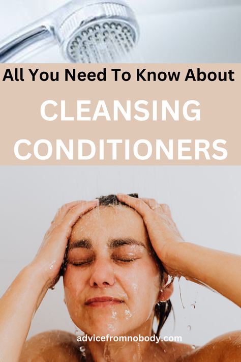 We share if you should switch your hair care routine to a cleansing conditioner and not shampoo or traditional conditioner. These ultra-nourishing formulas have been around for years, all thanks to the co-wash trend that's loved by those with curly hair. No Poo Method, Tips For Dry Hair, Diy Haircare, Washing Your Hair, Cleansing Conditioner, No Poo, Natural Haircare, Washing Hair, Hair Care Routine