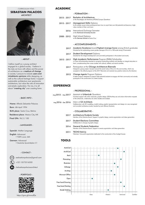 Architectural Cv, Architecture Resume, Diploma Design, It Cv, Cv Inspiration, Architecture Portfolio Layout, Architecture Portfolio Design, Portfolio Resume, Creative Cv