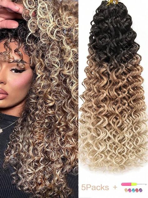 Crochet Hair Water Wave, Quantum Leaping, Water Wave Crochet Hair, Water Wave Crochet, Loreal Hair, Wave Crochet, Beach Curls, Braiding Hair Extensions, Bohemian Crochet