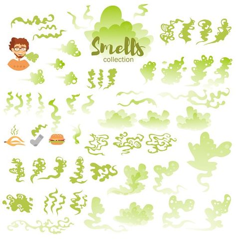 Smell Drawing, Free Vector Art, Design Assets, Jpg File, Creative Market, Vector Art, Stock Illustration, White Background, Vector Free