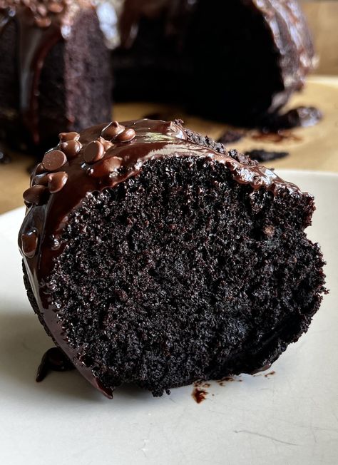 Sourdough Chocolate Bundt Cake  — Well Made by Kiley Sourdough Chocolate Bundt Cake, Sourdough Spice Cake, Sourdough Discard Bunt Cake, Chocolate Sourdough Cake, Sourdough Chocolate Cupcakes, Sourdough Bundt Cake Recipes, Sourdough Discard Chocolate Cake, Sourdough Cakes Recipes, Sourdough Discard Bundt Cake