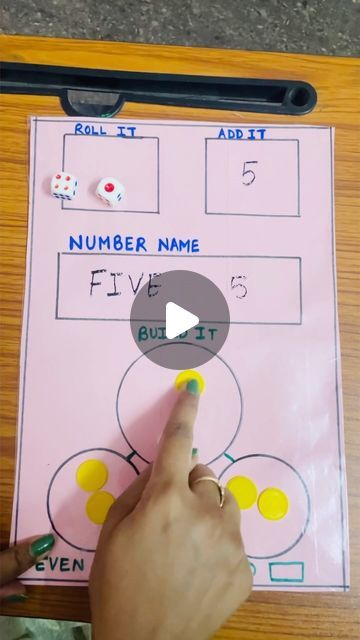 sapna on Instagram: "Maths teaching learning material🏛️👩‍🏫  you can take any hard carboard and paste pastel sheet on it and draw this game. After this cover it with cellophane sheet.  . . . #instareel #education #teaching #learning #material #tlm #teacher #student #primaryclasses #maths #addition #numbername #odd #even #concept" Activity For Addition For Grade 1, Addition Within 10 Activities, Even Odd Activities, Board Game Project Ideas, Grade 1 Activities Fun Games, Maths Charts For Classroom, Math Games Grade 1, Maths Teaching Aids Ideas, Maths Chart Ideas