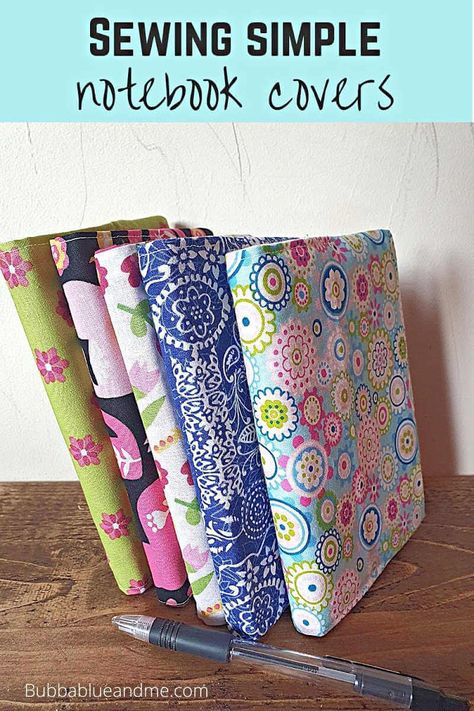 Fat Quarter Projects For Beginners, Quilt Book Cover, Basic Sewing Machine, Journal Covers Diy, Diy Notebook Cover, Composition Notebook Covers, Books Business, Simple Machine, Fat Quarter Projects