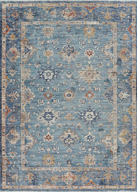 Nostalgia Antique Oushak Blue Accents Living Room, Oushak Rug Living Room, Cabin Living Room, Blue Wool Rugs, Living Room Redo, Short Fringe, Rooms To Go, Authentic Rugs, Living Room Accents