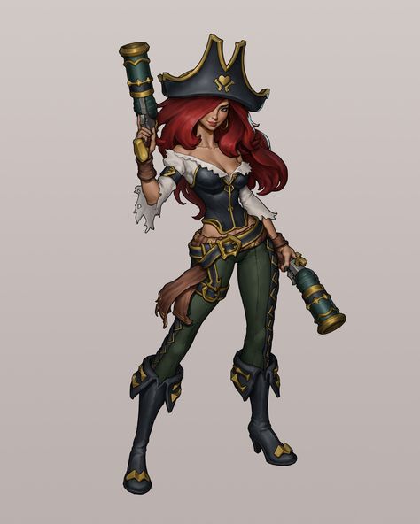 Miss Fortune Fanart, Sci Fi Outfits, League Of Legends Poster, Legend Drawing, Girl Pirates, Pirate Cosplay, Miss Fortune, Pirate Art, League Of Legends Characters