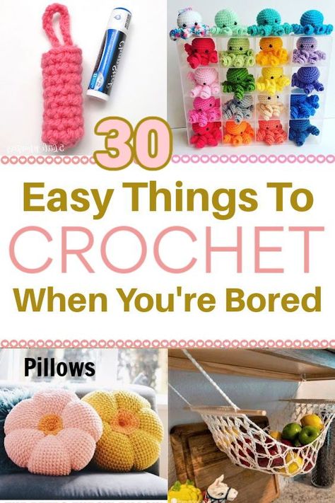 Here are easy beginner crochet projects with step by step videos and free patterns to make, gift, or sell. #Crochetprojects #crochetpatterns Easy Things To Crochet, Things To Crochet, Crochet Quotes, Easy Beginner Crochet Patterns, Quick Crochet Projects, Quick Crochet Patterns, Mode Crochet, Crochet Gratis, Crochet Design Pattern