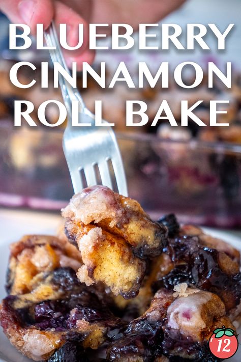 Blueberry Cinnamon Roll Bake | 12 Tomatoes Blueberry Cinnamon Roll Casserole, Blueberry Monkey Bread, Blueberry Cinnamon Rolls, Cinnamon Roll Frosting, Cinnamon Roll Icing, Pillsbury Cinnamon Rolls, Cranberry Cinnamon, Cinnamon Roll Casserole, Cinnamon Roll Bake