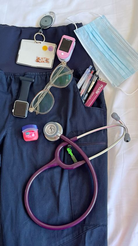 #nursing #nurse #nursingschool #aesthetic Nurse Tech Aesthetic, 2025 Vision Board Nurse, Night Shift Nurse Aesthetic, Nursing Inspo Board, Passing Nclex Aesthetic, Nursing Scrubs Aesthetic, Student Nurse Life Aesthetic, New Grad Nurse Tips, Nursing Degree Aesthetic