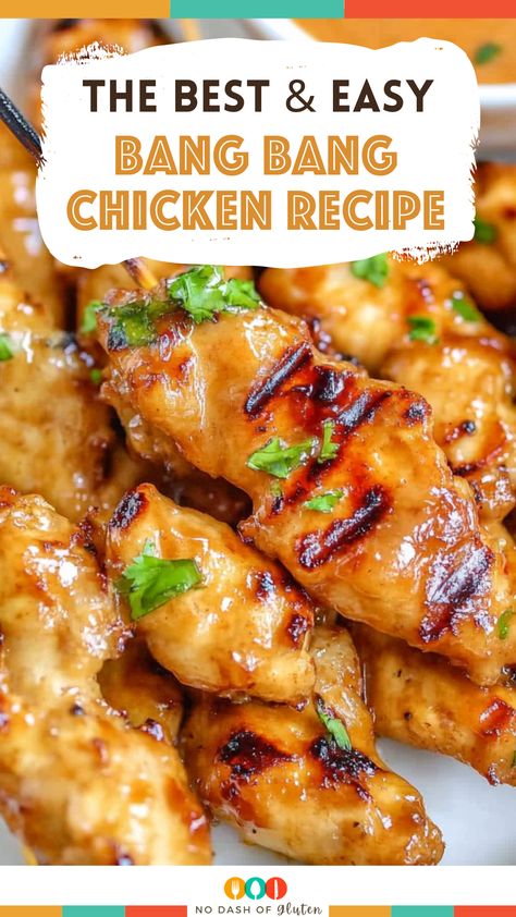 Meals With Bbq Chicken, Bang Bang Chicken Casserole, Bang Bang Chicken Skewers Grilled, K F C Chicken Recipe, Bang Bang Chicken Skewers Oven, Bang Bang Chicken Tenders, Baked Bang Bang Chicken, Bang Bang Chicken Meal Prep, Game Day Chicken Recipes