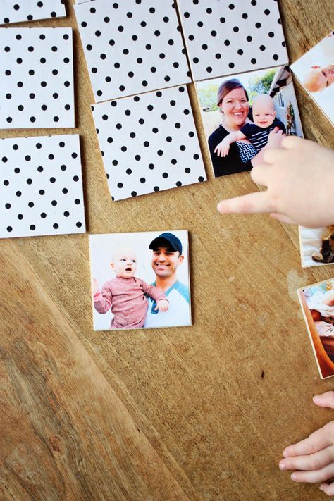 Memory Diy, Gambling Gift, Diy Gifts For Kids, Cadeau Diy, Memory Game, Kids Wood, Memory Games, Photo Memories, Diy Photo