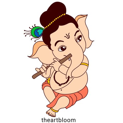 Ganesh Ji Drawing Easy, Ganesh Drawings, Cute Ganesha Drawing, Ganesha Craft, Bappa Painting, Ganapati Rangoli, Ganesha Illustration, Ready Rangoli, Ganesha Art Illustration