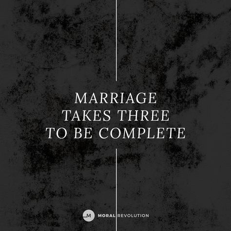 “It’s not enough for two to meet. They must be united in love by love’s Creator. God above. A marriage that follows God’s plan takes more than a husband and a wife. It needs a oneness that can be only from Christ. Marriage takes three.” (Anonymous) God created marriage to be a covenant not only between man and woman, but also between the couple and Him. Marriage And God, Marriage Covenant, Creator God, Quotes Marriage, Evil World, Genesis 2, Love S, Eucharist, Marriage Quotes