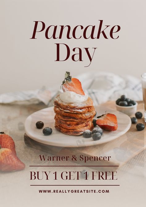 Use this awesome pre-made template and celebrate your pancake day! Totally free! #pancakeday #pancake #pancakes #september #celebration #post #happy #happiness #graphics #graphicdesign #graphicdesigner #design #socialmedia #socialmediapost #socialmediapackage #instagram #instagrampost #pinterest #pin #vintage #vintagegraphics #gaphictrends #trend2024 #graphictrends2024 #pattern #flower #daisy #70s #9inchideas #viral #new #vintagesocialmedia #vintagepancakes #poster #flyer #vintageposter Pancake Poster, Pancake Day, Flower Daisy, A3 Poster, Pattern Flower, Brown Vintage, Canva Design, Pinterest Pin, Event Invitation