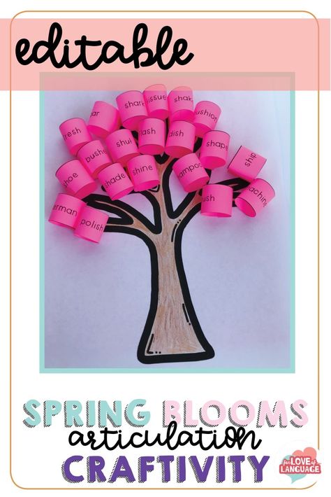 Spring Blooms Articulation Activity Easter Speech Therapy, Spring Speech Therapy Activities, Easter Speeches, Spring Speech Therapy, Speech Crafts, Speech Therapy Crafts, Spring Activity, Punxsutawney Phil, Speech Therapy Games