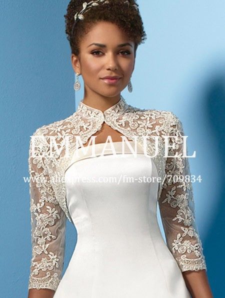 Evening Shrug Wedding Capes White Wedding Jackets High Neck Lace Bridal Bolero Long Sleeves J009 Wedding Dress Jacket, Bolero Wedding, Bolero Dress, Bridal Bolero, Lace Bolero, Bridal Jacket, Wedding Cape, Wedding Jacket, فستان سهرة