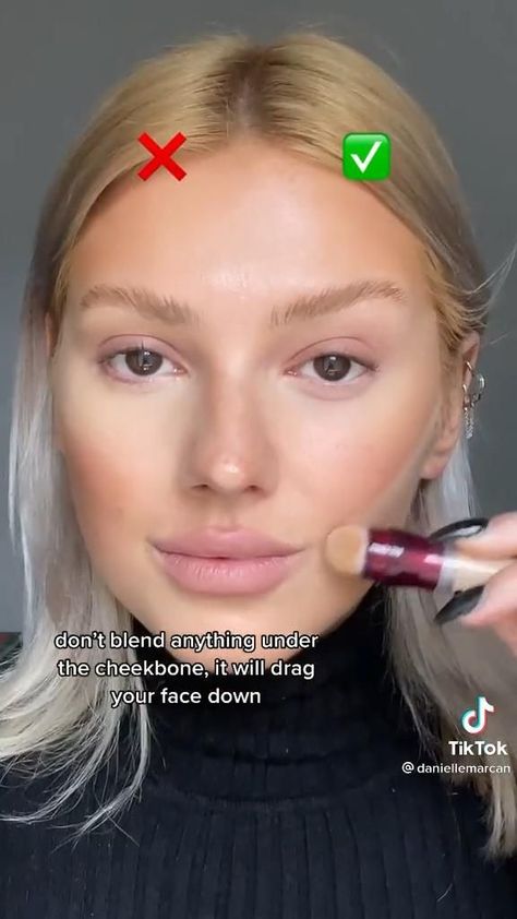 Countoring Face Tutorial, Make Up Tips Contouring, Contour Makeup Face Lift, Contour Makeup Natural Look, How To Use Contour Makeup, Lifted Eyes Makeup, Lift Up Makeup, Makeup To Lift Face, Lifted Eye Makeup Look