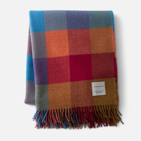 An ode to the cool, cloudy cliffs of Ireland, the Lambswool Plaid Throw’s neutral colors and traditional patterning add a timeless touch to the home. Woven from 100% merino lambswool for a super soft feel, this cozy classic is sure to keep you warm through the winter months. Handcrafted by weavers with over 60 years of experience. A Schoolhouse Exclusive. | Lambswool Plaid Throw in Lambswool Dusk by Schoolhouse Clock Wallpaper, Plaid Throw Blanket, Outdoor Furniture Sale, Plaid Throw, Home Decor Sale, Bedroom Furniture For Sale, Candle Accessories, Beds For Sale, Bedding Shop