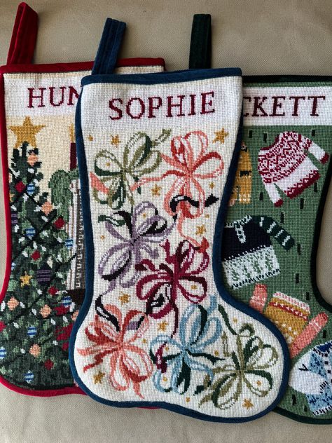 Needlepoint Stocking, Cross Stitch Stocking, Needlepoint Stockings, Needlepoint Christmas, Christmas Time Is Here, Christmas Inspo, Christmas Wonderland, Merry Little Christmas, Christmas Mood