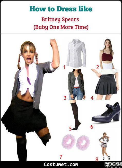 Britney Spears Costume Ideas, Ring Leader Costume, Britney Spears Halloween Costume, Britney Spears Costume, Flight Attendant Costume, Britney Spears Outfits, Celebrity Costumes, Costumes For Teens, Baby One More Time