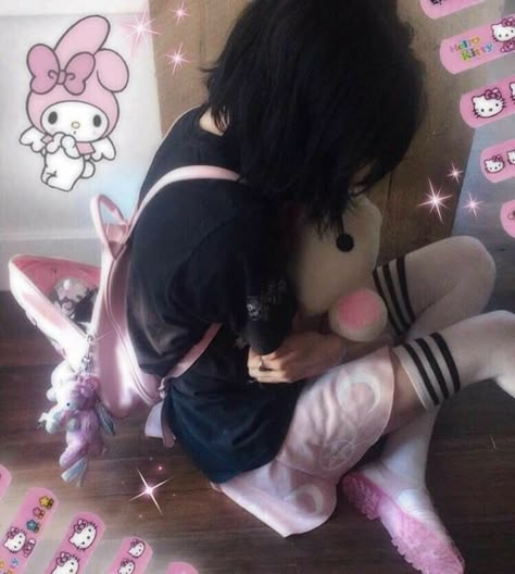 Kawaii Goth, Cute Core, Yami Kawaii, Grunge Aesthetic, Pastel Goth, Me Core, My Aesthetic, A Girl, Hello Kitty