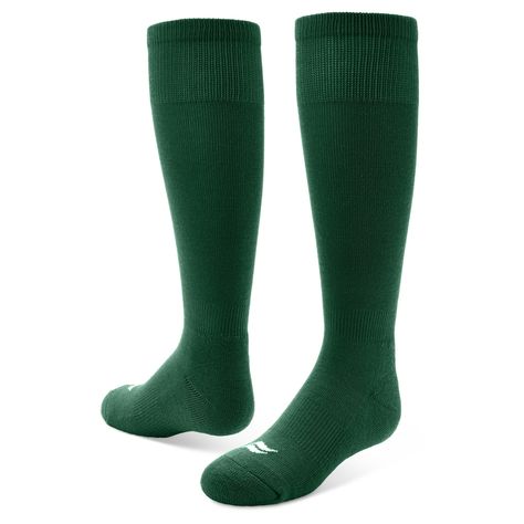 PRICES MAY VARY. 2-Pack of Over-the-Calf athletic baseball team socks Keep feet comfortable and dry with Hydrologix moisture moving fiber technology Acrylic, Polyester and Spandex materials prevent blistering and resists shrinkage while remaining naturally soft to the touch Deep heel pocket provide an improved fit and keep socks firmly in place Full cushion sole and a seamless toe provide extra comfort Softball Needs Products, Anti-odor Green Sports Socks, Softball Socks, Affordable Non-slip Sports Socks, Softball Gloves, Team Socks, Athletic Performance, Athletic Socks, Baseball Softball