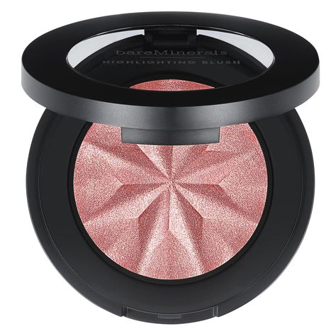 BareMinerals Gen Nude Highlighting Blush, 2-in-1 Blush + Highlighter Hybrid, Silky Blendable Makeup, All-Day Wear, Talc Free, Silky Texture, Blush Highlighter, Skin Imperfection, Bare Minerals, Blush Roses, Healthy Glow, Blush Makeup, Ulta Beauty, Mineral Oil