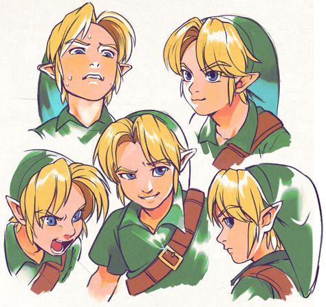 Ocarina Of Time Art, Zelda Artwork, Oot Link, Zelda Drawing, Zelda Funny, Art Twitter, Majoras Mask, Link Zelda, Zelda Art