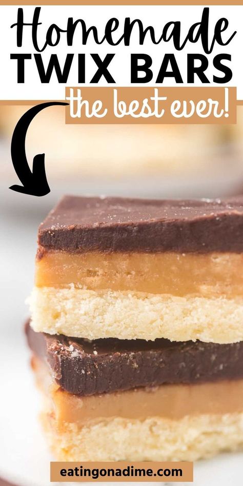 Twix Cookie Recipe, Homemade Twix Bars Recipe, Twix Cookie, Homemade Twix Bars, Homemade Candy Bars, Twix Bars, Caramel Filling, Twix Bar, Gooey Caramel