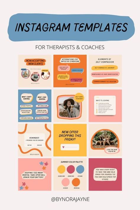 Social Media Templates by Penny Social Media Psychology, Instagram Infographic, Carousel Post, Instagram Feed Planner, Instagram Square, Social Media Kit, Marketing Planner, Social Workers, Instagram Branding