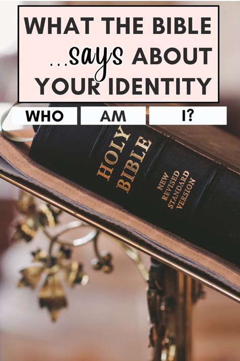 christian identity struggle Daily Devotional Quotes, Women Devotional, Bible Topics, Bible Verses For Women, Bible Says, Christian Woman, Daily Encouragement, Who Am I, The Who