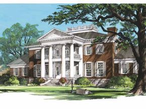 Greek Revival House Plans, Southern Style House Plans, Warm Fireplace, Southern House, Mansion Floor Plan, Monster House Plans, Southern House Plans, Grand Foyer, Southern Homes