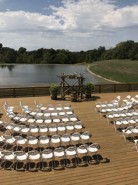 Chair Set Up For Wedding Ceremony, Bridal Party Sitting During Ceremony, Ceremony Chair Set Up, Backyard Wedding Ceremony Setup, Wedding Ceremony Chair Setup, Ceremony Set Up, Bridal Chair, Wedding Cermony, Wedding Ceremony Chairs