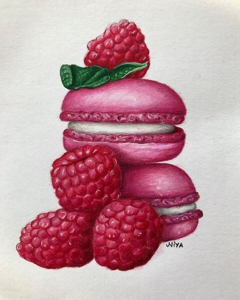 food art pencil drawing Colored Pencil Artwork Ideas, Art Topics, Fruit Art Drawings, Colored Pencil Art Projects, Desserts Drawing, Food Art Painting, Color Pencil Sketch, Desen Realist, Prismacolor Art