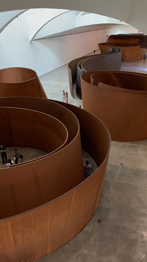 Adachi Museum, British Museum Art Images, Guggenheim Museum Bilbao, Sand Drawing, 90s Design, Richard Serra, Guggenheim Museum, Murals Street Art, Museum Architecture