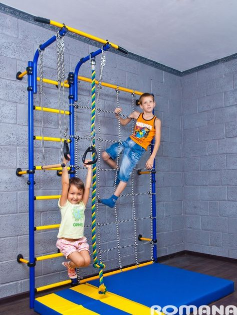 Gym Equipment For Kids - Foter Indoor Jungle Gym, Home Gym Set, Swedish Wall, Home Gym Ideas, Basement Gym, Playground Set, Indoor Gym, Kids Gym, Best Home Gym