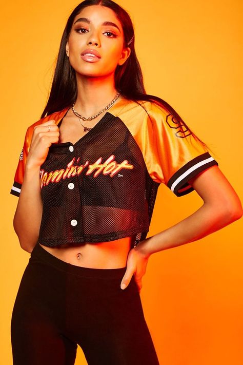 Forever 21 Flamin' Hot Graphic Jersey Flamin Hot Cheetos, 21 Outfits, Forever 21 Outfits, Hot Cheetos, Jersey Fashion, Victoria Secret Outfits, Summer Fashion For Teens, Nike Pro Women, Dream Outfits