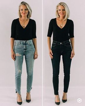 Sharing 10 ways to INSTANTLY look slimmer today on the blog. including wearing dark wash jeans instead of light wash. I also did a video version that you can find on my YouTube channel ~Erin xo http://liketk.it/2BOf5 #liketkit @liketoknow.it #LTKstyletip #LTKshoecrush #LTKspring Moda Over 50, Style Tricks, Mode Ab 50, Busbee Style, Styling Tricks, Outfit Tips, Over 60 Fashion, 60 Fashion, Dark Wear