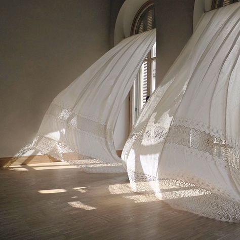 Melancholia in Arcadia, 2011 by Gabriel Lester. #gabriellester #istanbul #melancholia #in #arcadia #2011 The Curtains, Drop Cloth Curtains, Vigan, Billie Holiday, Empty Room, Lace Curtains, White Curtains, The Great Gatsby, Wakefield